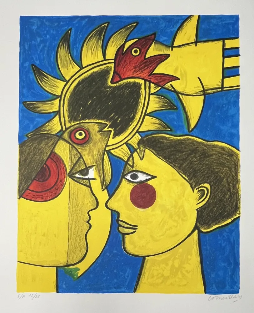 Litografia Corneille - Lithographie Idylle, 2003