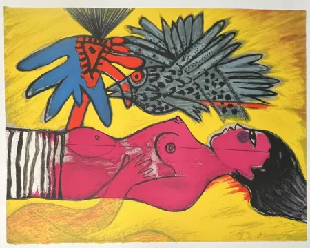 Litografia Corneille -  Lithographie Le temps de l'été 2001