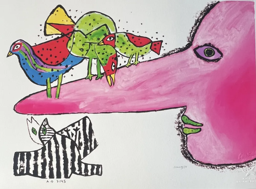 Grafica Numerica Corneille -  Pinocchio 1973 Tirage numéroté 45 ex AO