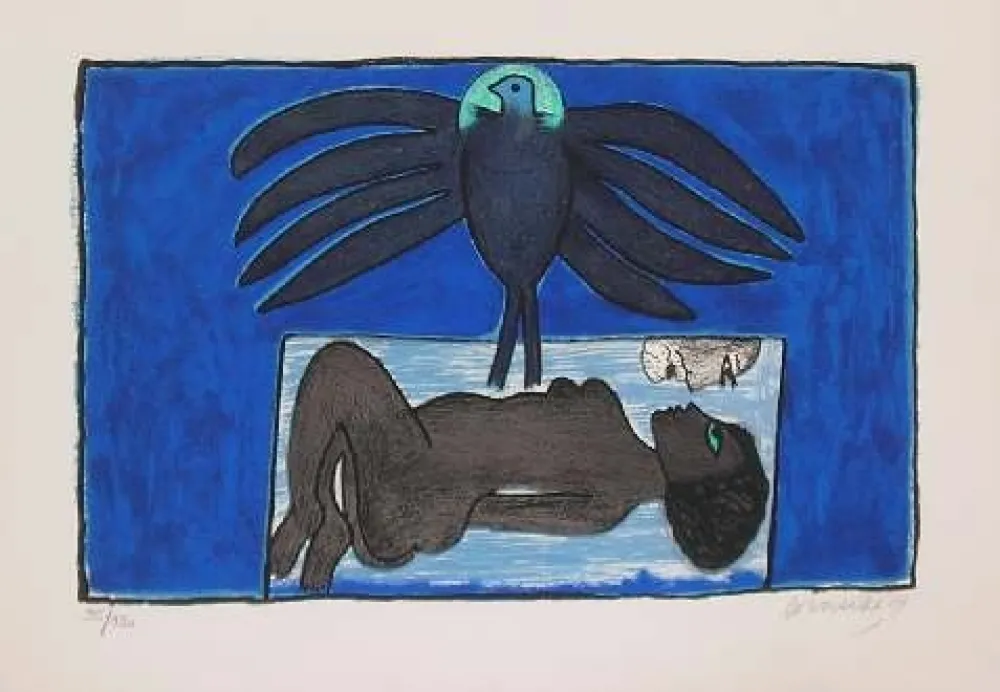 Litografia Corneille - SCENA EROTICA