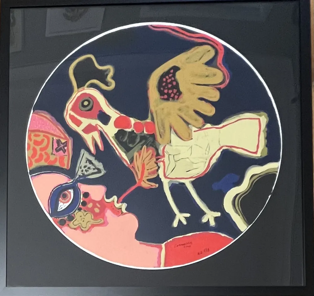 Serigrafia Corneille - Sérigraphie L'oiseau presque déraisonnable  2009