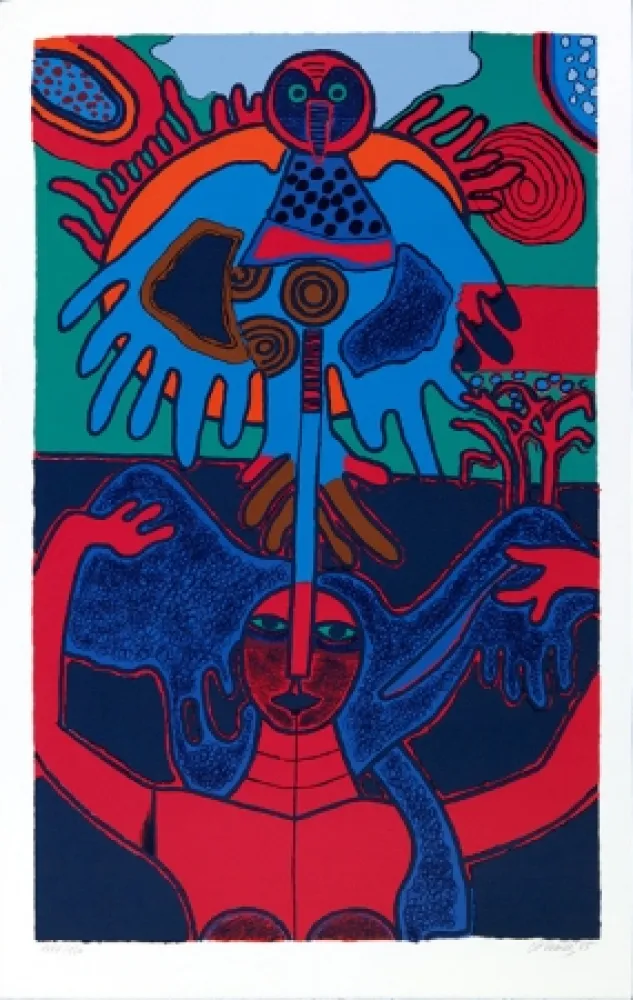 Serigrafia Corneille - Soleil levant