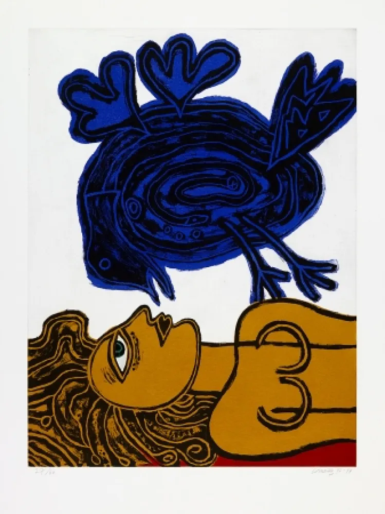 Acquatinta Corneille - Souvenir de Veronique.