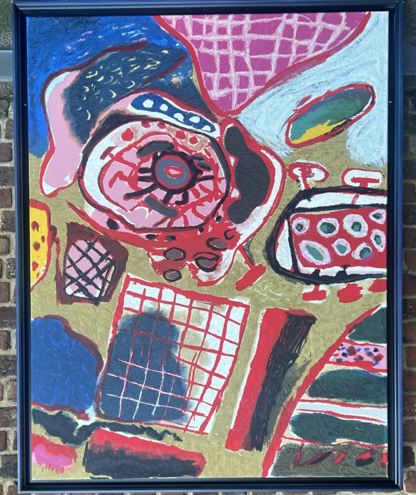 Multiplo Corneille - Terragraphie sur toile La première pluie - Edition de 60 ex.