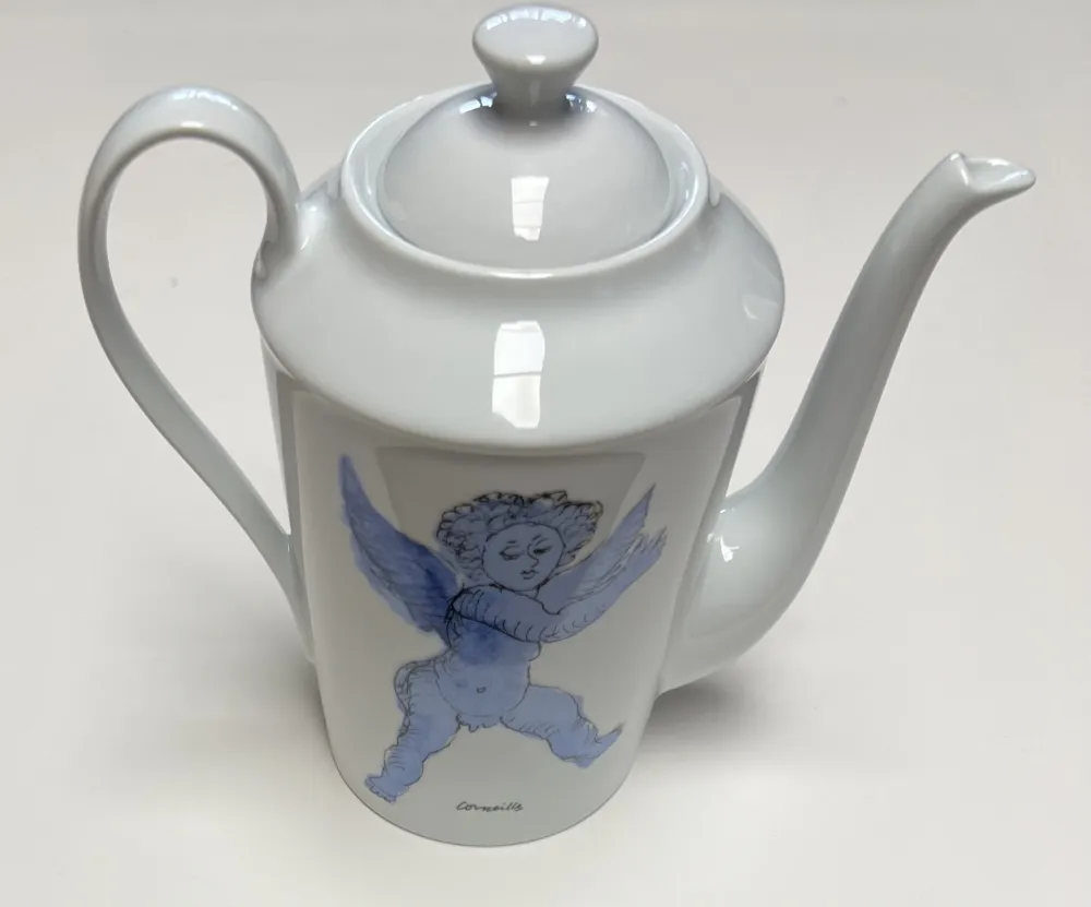 Ceramica Corneille - Théière L'Ange d'après Rubens, en porcelaine de Limoges