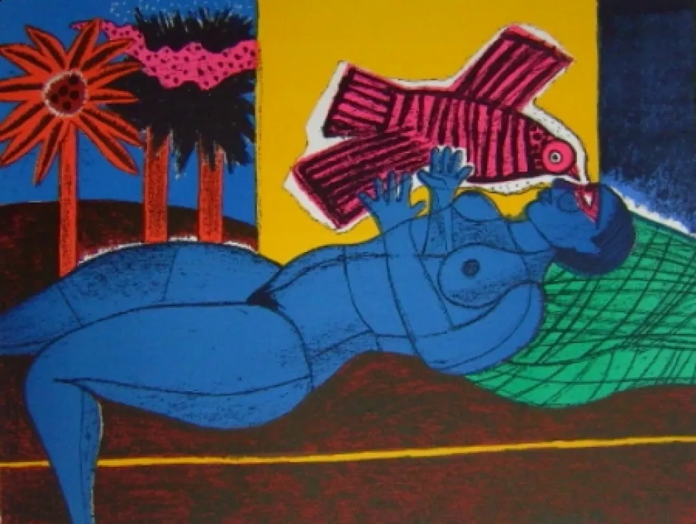 Litografia Corneille - Venue de l'oiseau