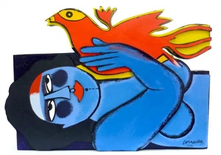Multiplo Corneille - Woman and Bird