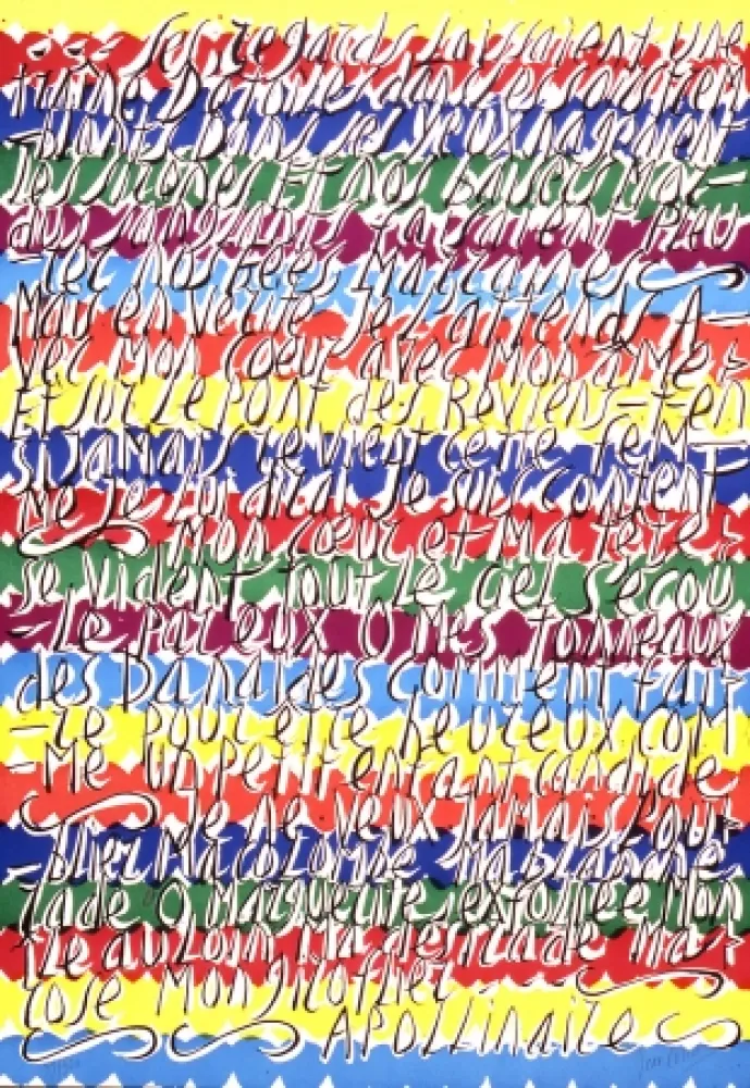 Litografia Cortot - Placard Apollinaire