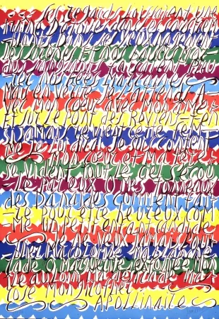 Litografia Cortot - Placard Apollinaire