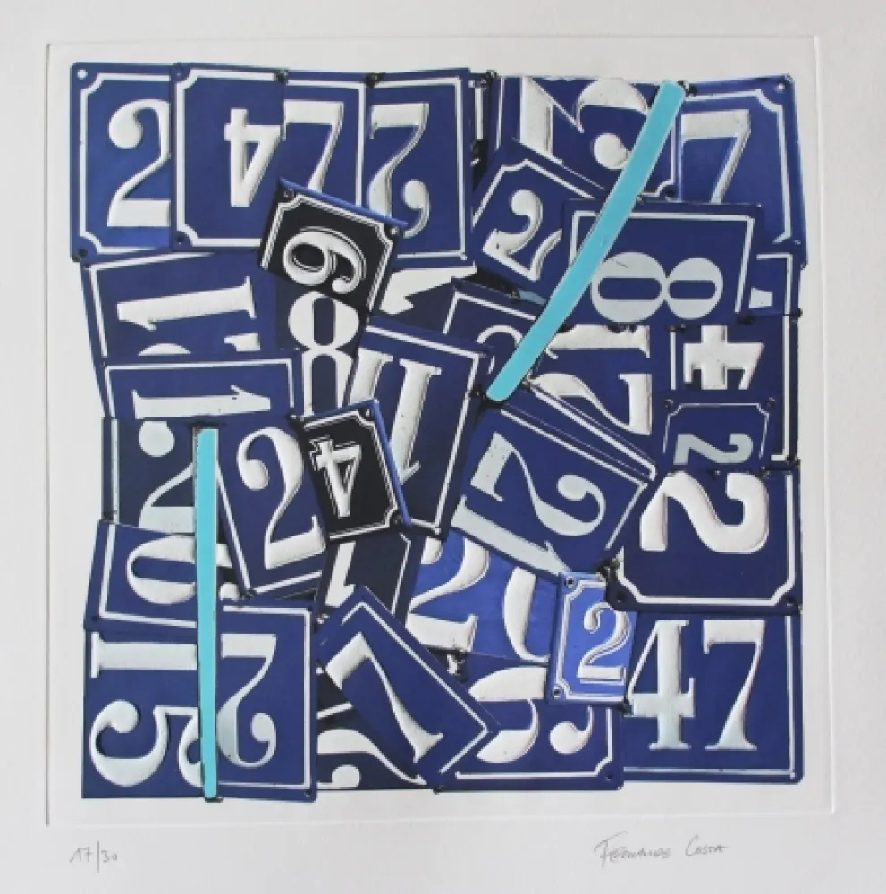 Incisione Costa - Chiffres 