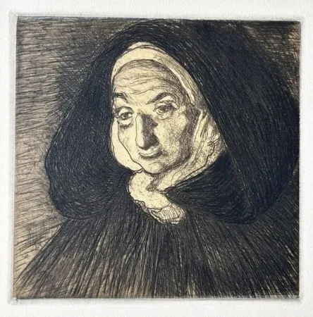 Incisione Cottet - Bretonne 