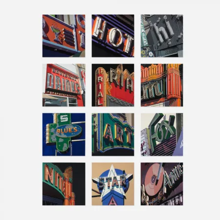 Serigrafia Cottingham - AMERICAN SIGNS (PORTFOLIO OF 12)