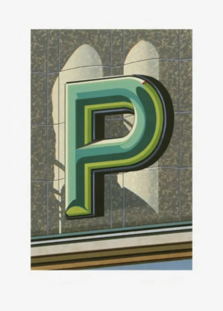Litografia Cottingham - The Letter P