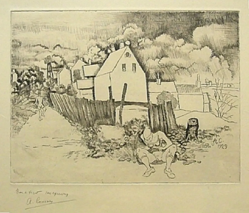 Acquaforte Courmes - Sans titre