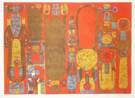 Litografia Courtin - Jeune reine d'un vieux pays