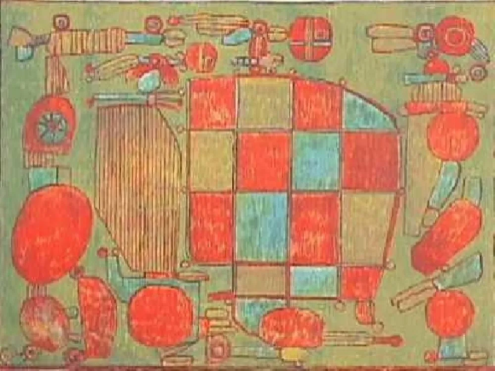 Litografia Courtin - Parent du coté gauche 