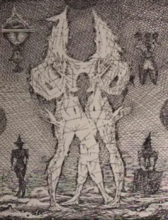 Acquaforte Coutaud - Voyage dans la lune 1