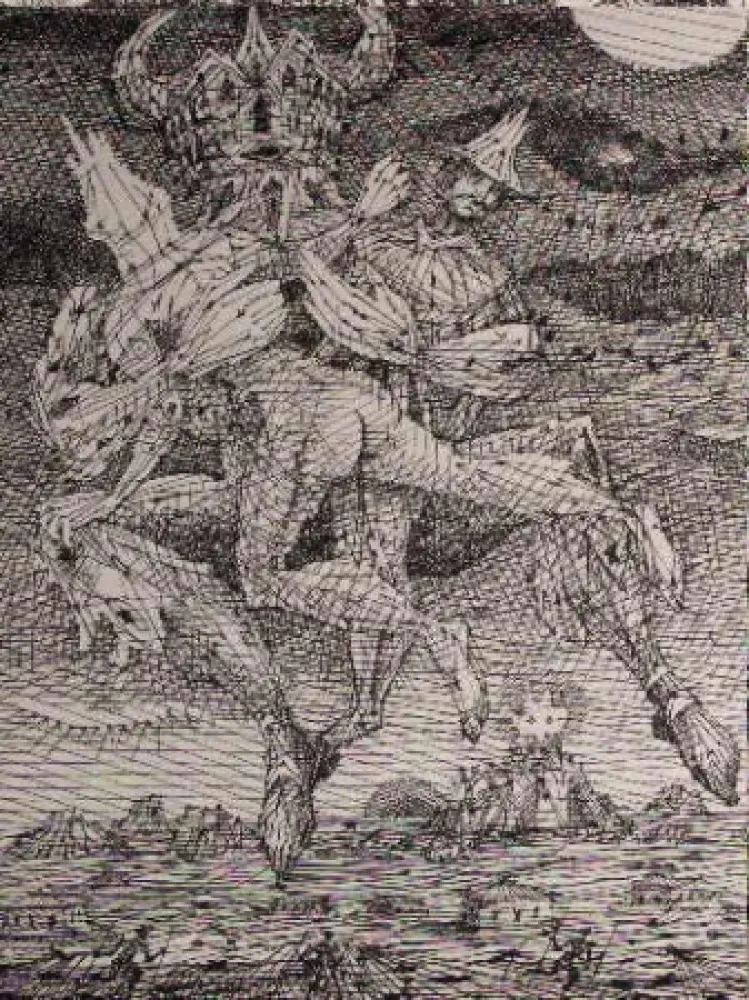 Acquaforte Coutaud - Voyage dans la lune 2