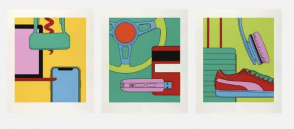 Serigrafia Craig-Martin - Intimate Relations II