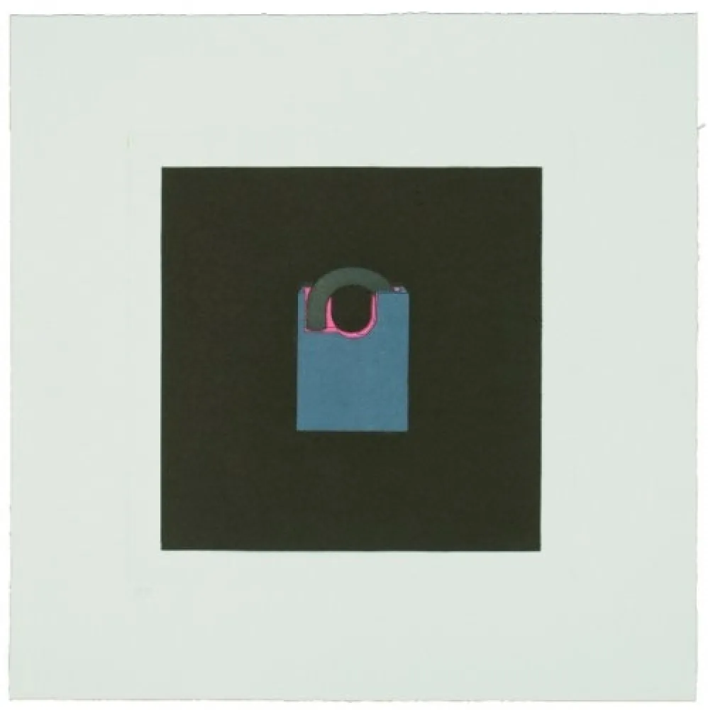 Incisione Craig-Martin - The Catalan suite I - Padlock