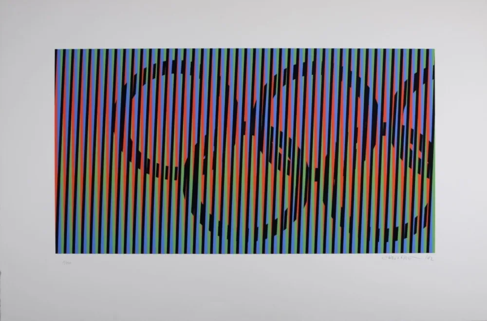 Serigrafia Cruz-Diez - Composition