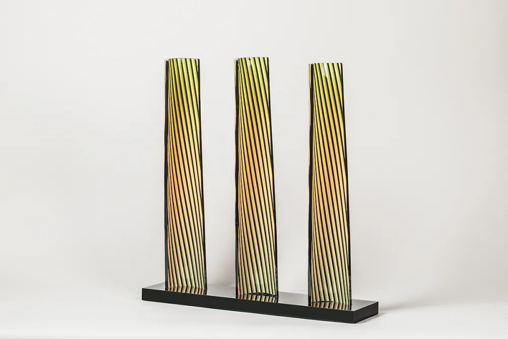 Ceramica Cruz-Diez - Cromovela Tryptich 18