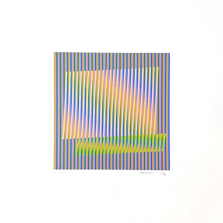 Serigrafia Cruz-Diez - Induction chromatique