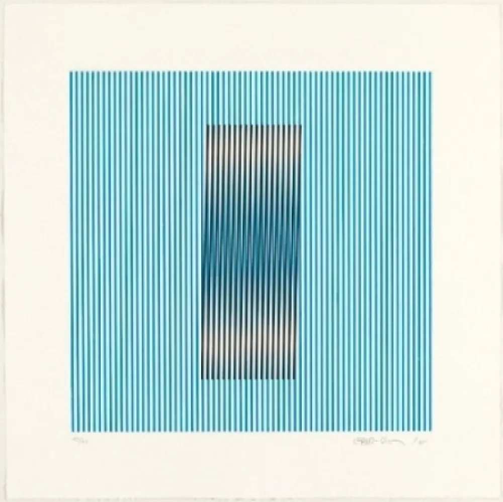 Acquaforte E Acquatinta Cruz-Diez - Induction del Amarillo Barcelona 