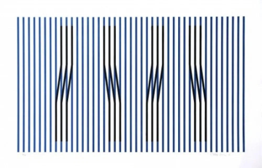 Acquaforte Cruz-Diez - Induction du Jaune Masnou	