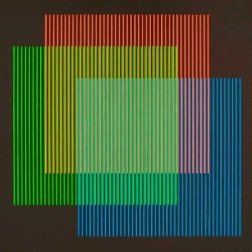 Litografia Cruz-Diez - Serie semana - Lunes