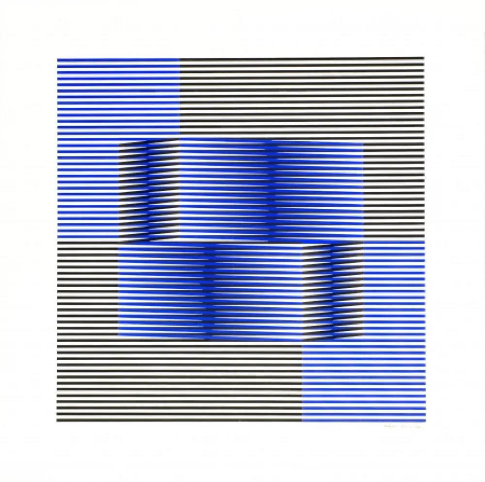 Serigrafia Cruz-Diez - Sin Titulo