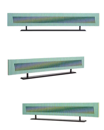 Ceramica Cruz-Diez - Stèle Horizontal 10