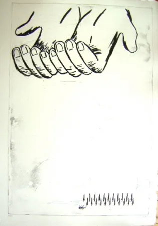 Incisione Cucchi - Les Mains