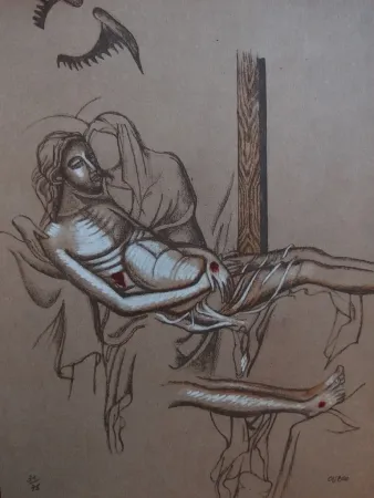 Litografia Cueco - Descente de Croix