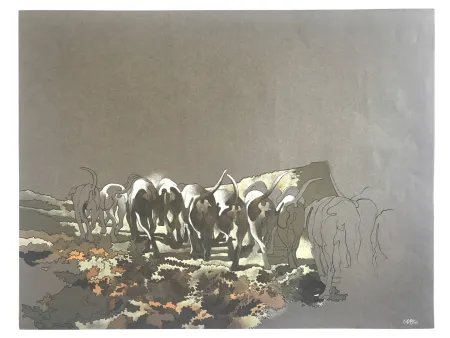 Litografia Cueco - Meute de chiens II