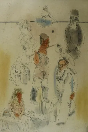 Acquaforte E Acquatinta Cuevas - Barrion chino II