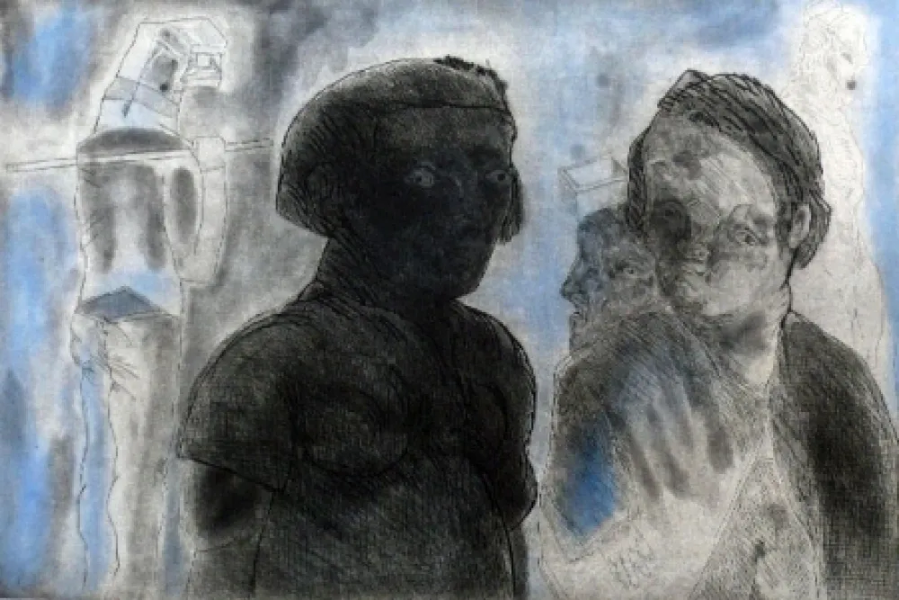 Acquaforte E Acquatinta Cuevas - Pescadores en Blanes