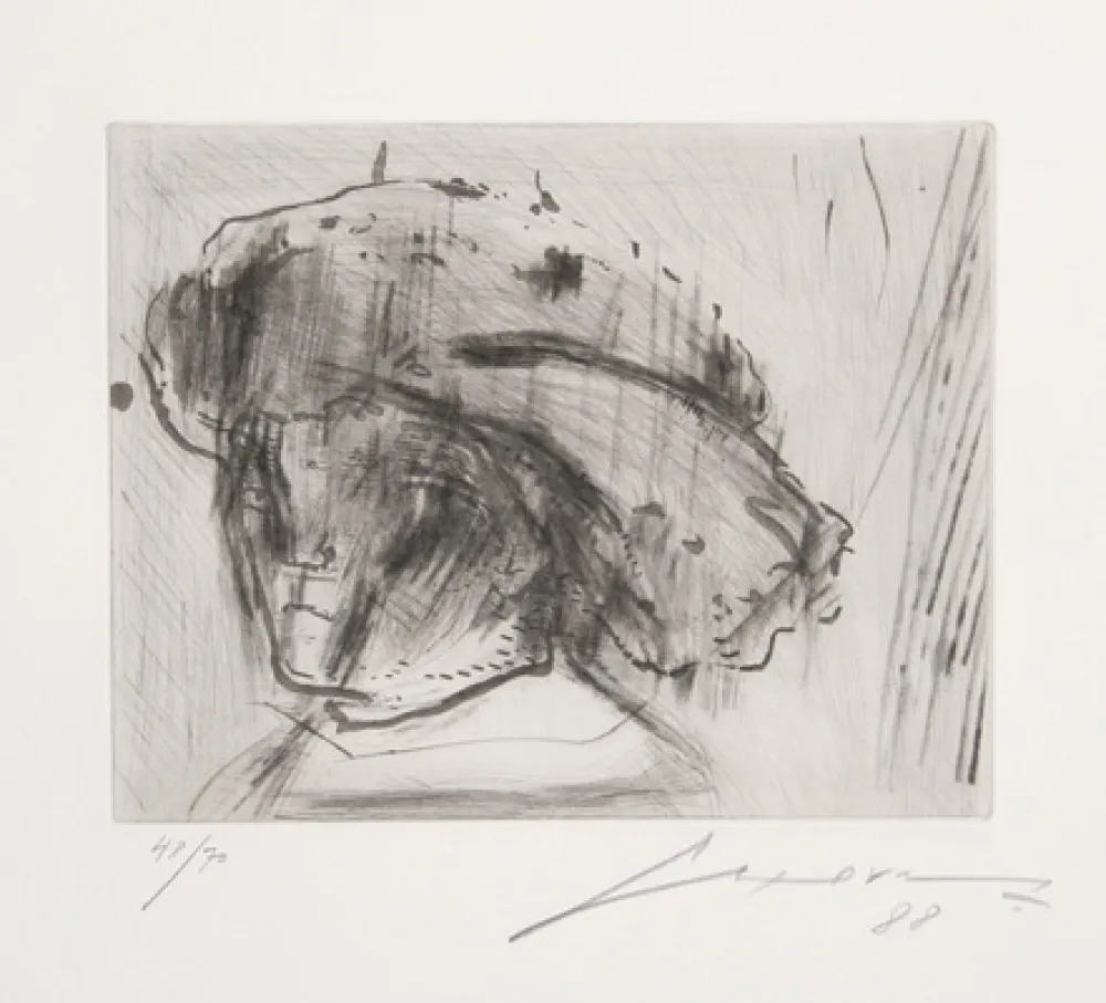 Acquaforte E Acquatinta Cuevas - Portrait of Rembrandt as a Child