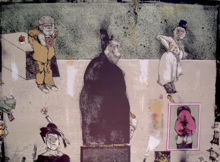 Litografia Cuevas - Sans Titre