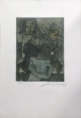 Incisione Cuevas - UNKNOWN TITLE