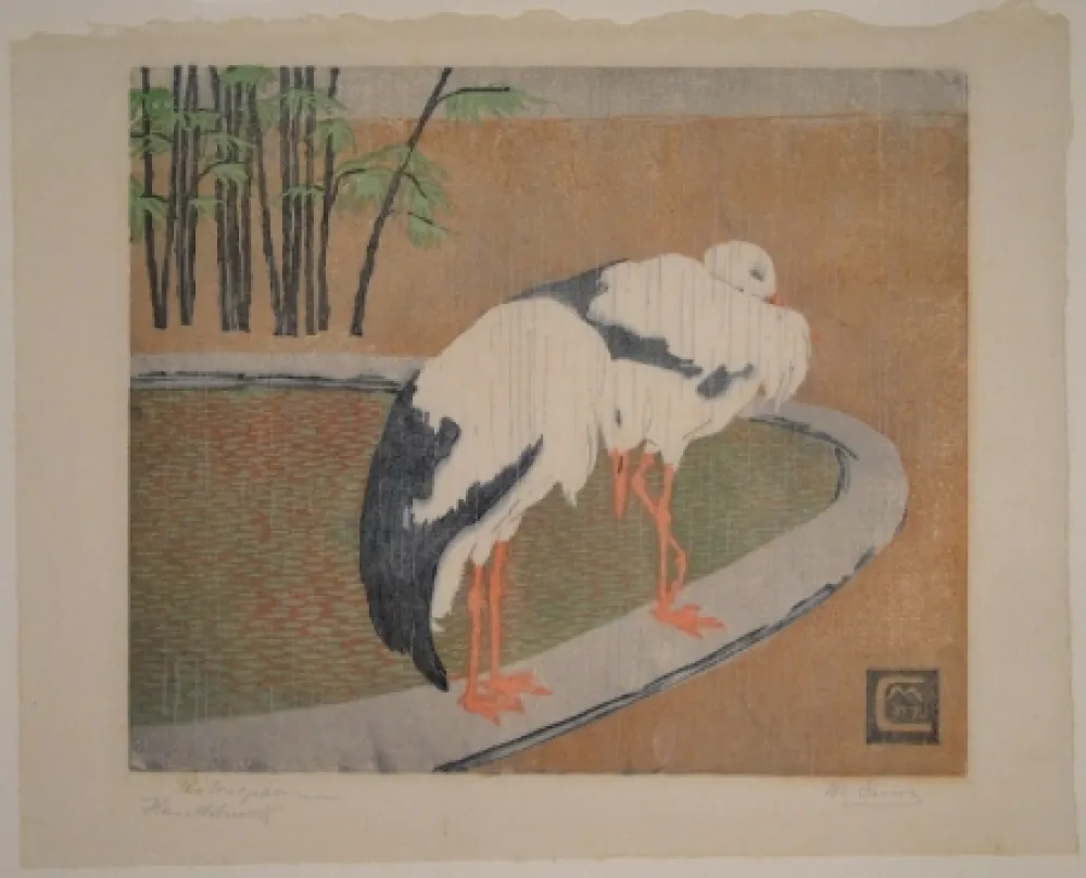 Incisione Su Legno Cunz - Philosophen