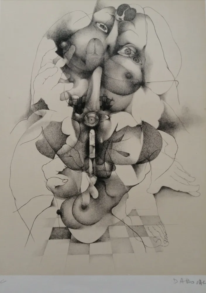 Litografia Daboval - Phantasmes de Berthe 3