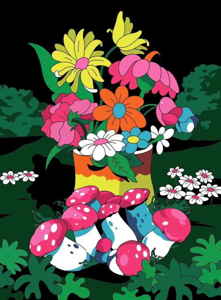 Litografia Dabs - A cosmic invitation