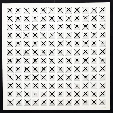 Non Tecnico Dadamaino - Dadamaino ( 1930-2004 ) – Untitled – hand-signed Punched paper – 1974