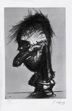 Acquaforte E Acquatinta Dado - Autoportrait