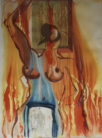 Incisione Dali - Alchimie des Philosophes Le Phenix