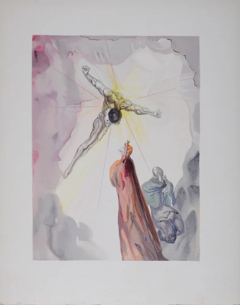 Litografia Dali - Apparition du Christ