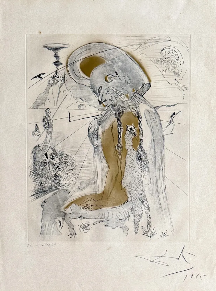 Incisione Dali - Athene