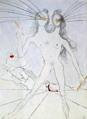 Incisione Dali - Bicephale