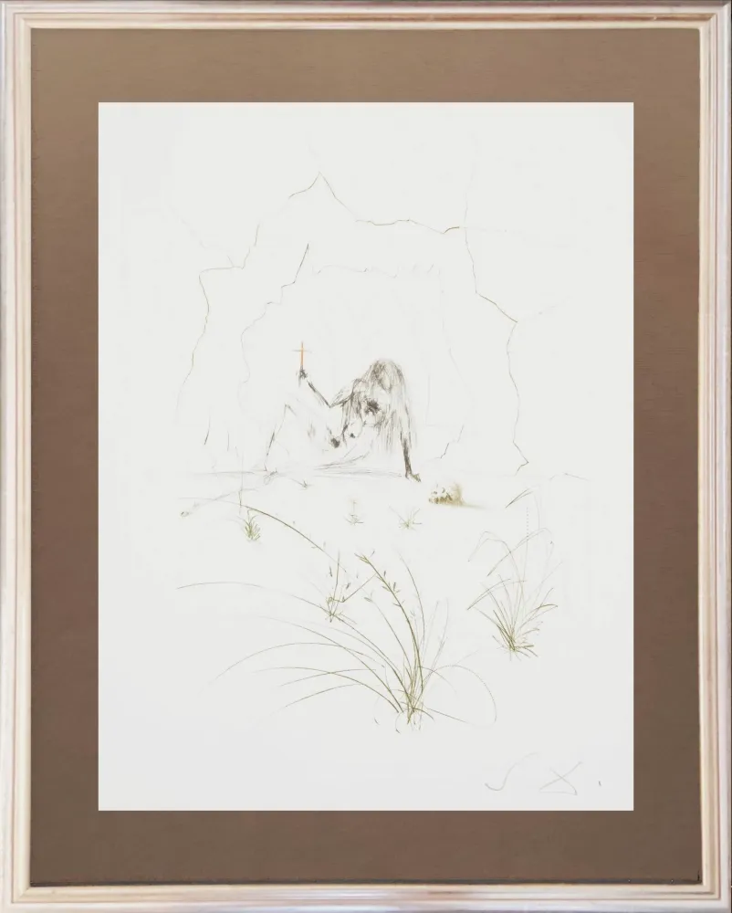Acquaforte Dali - Brother Ogrin, the Hermit